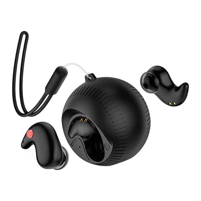 Cuffie TWS sferiche, speciali per dormire.