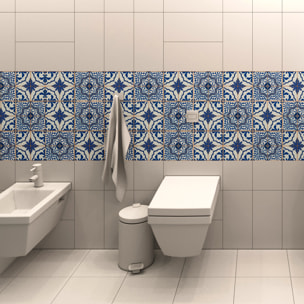 Stickers muraux - Sticker Mural Carrelage adhésif Cuisine Salle de Bain - 9 STICKERS CARRELAGES AZULEJOS SÉRGIO