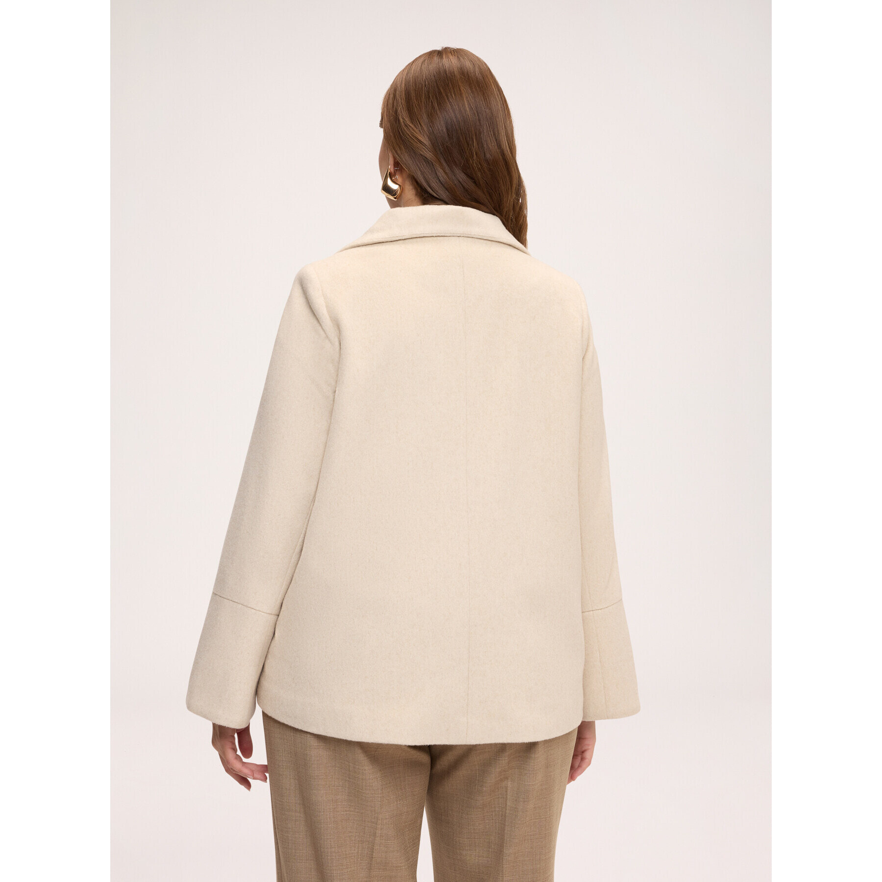 Fiorella Rubino - Cappotto / cappa in misto lana - Bianco
