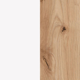 Estantería Dess Blanco Artik (Blanco Mate) - Roble Nodi