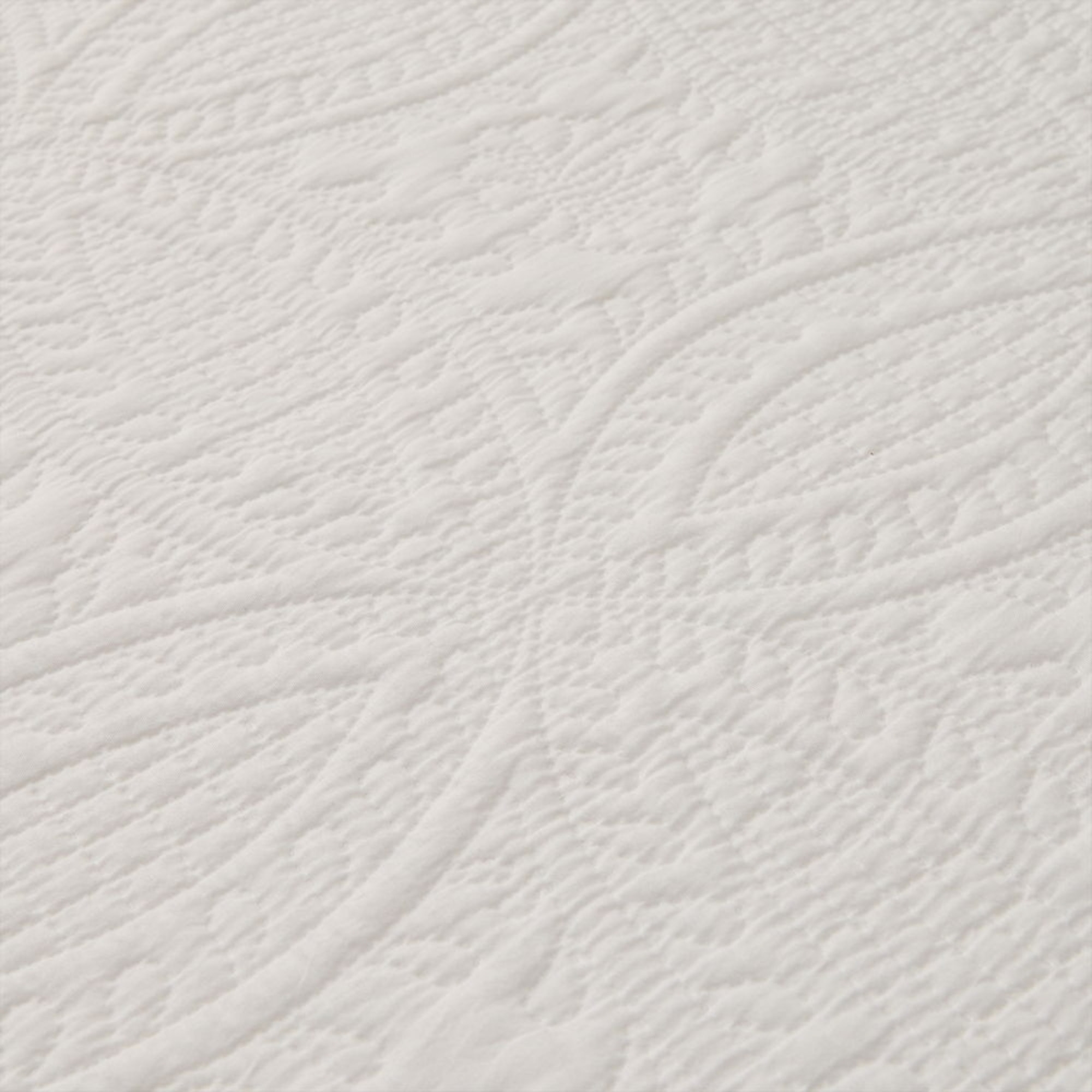 Colcha acolchada ultrasonido Fofalu color blanco 100% Algodón