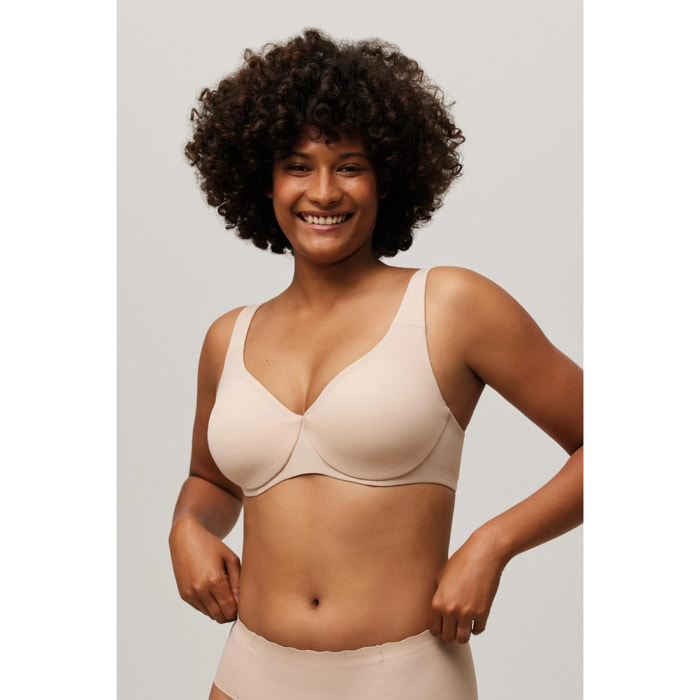 Reggiseno riduttore beige coppe C D ed E