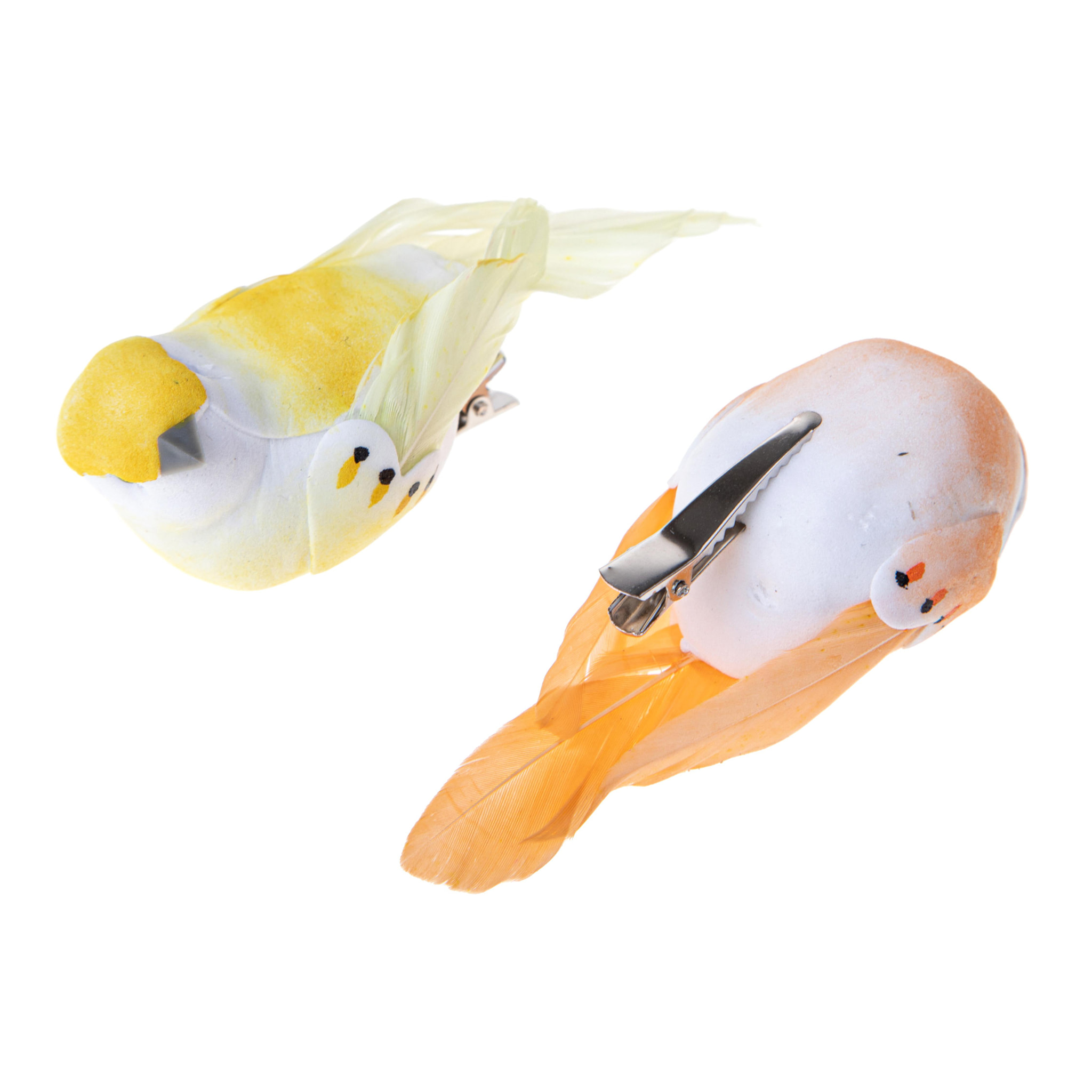 Uccellino con clip, 12 Pezzi. Larghezza 10 Cm - Pezzi 2 - 23X10X4,5cm - Colore: Altro  - Bianchi Dino - Articoli Primaverili E Pasquali