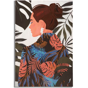 STAMPA DIPINTO LADY JUNGLE -B- 80X2,8x120