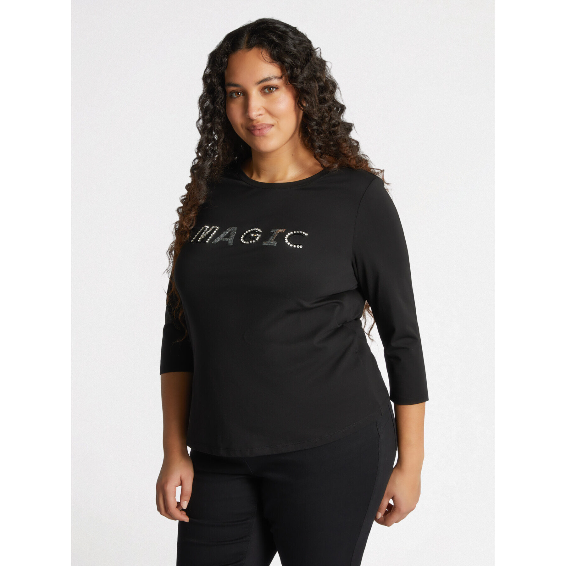 Fiorella Rubino - Camiseta con escritura - Negro