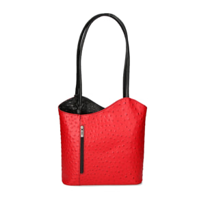 Zaino da donna in vera pelle - Modello Charlotte - 28.0 x 25.0 x 9.0 cm