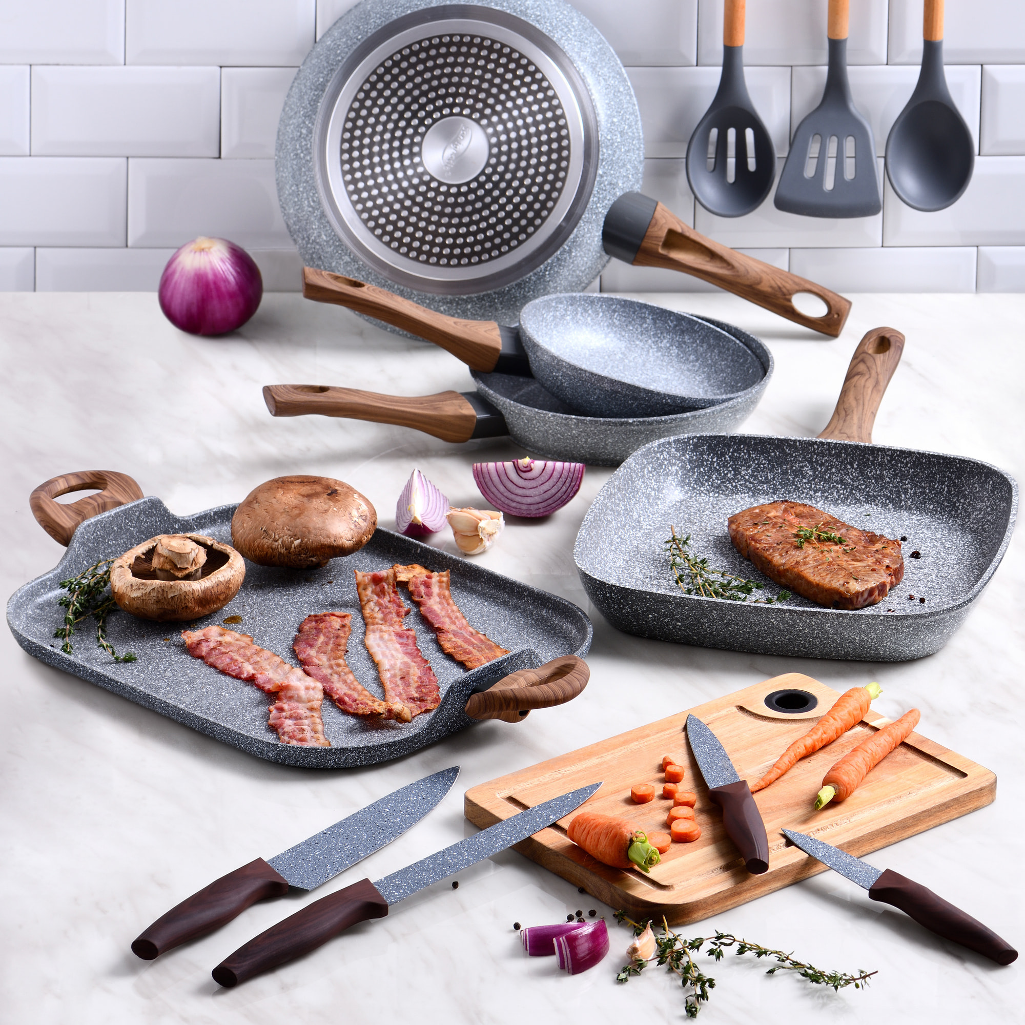 Set 3pc utensilios de cocina, colección Daimiel San Ignacio