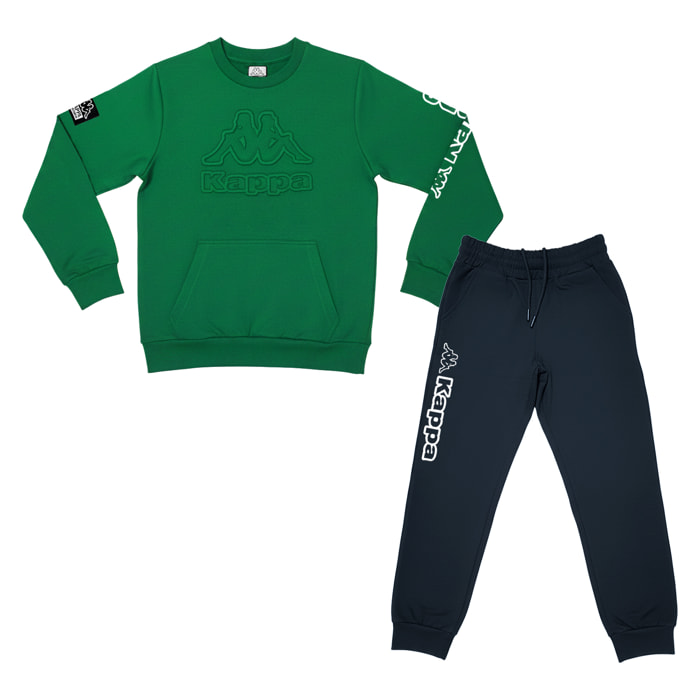 Tuta Bimbo KAPPA 3 - 7 Anni Cotone Felpato