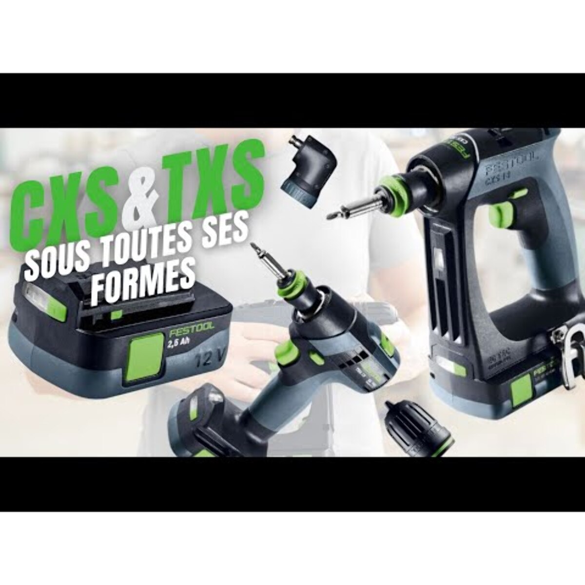 Perceuse-visseuse sans fil TXS 18 C 3,0-Plus - FESTOOL - avec 2 Batteries 18V 3.0 AH - Systainer - 576895