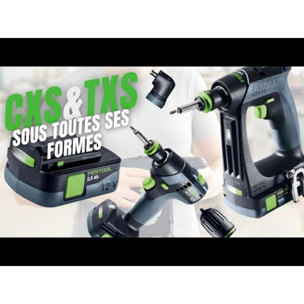 Perceuse-visseuse sans fil TXS 18 C 3,0-Plus - FESTOOL - avec 2 Batteries 18V 3.0 AH - Systainer - 576895