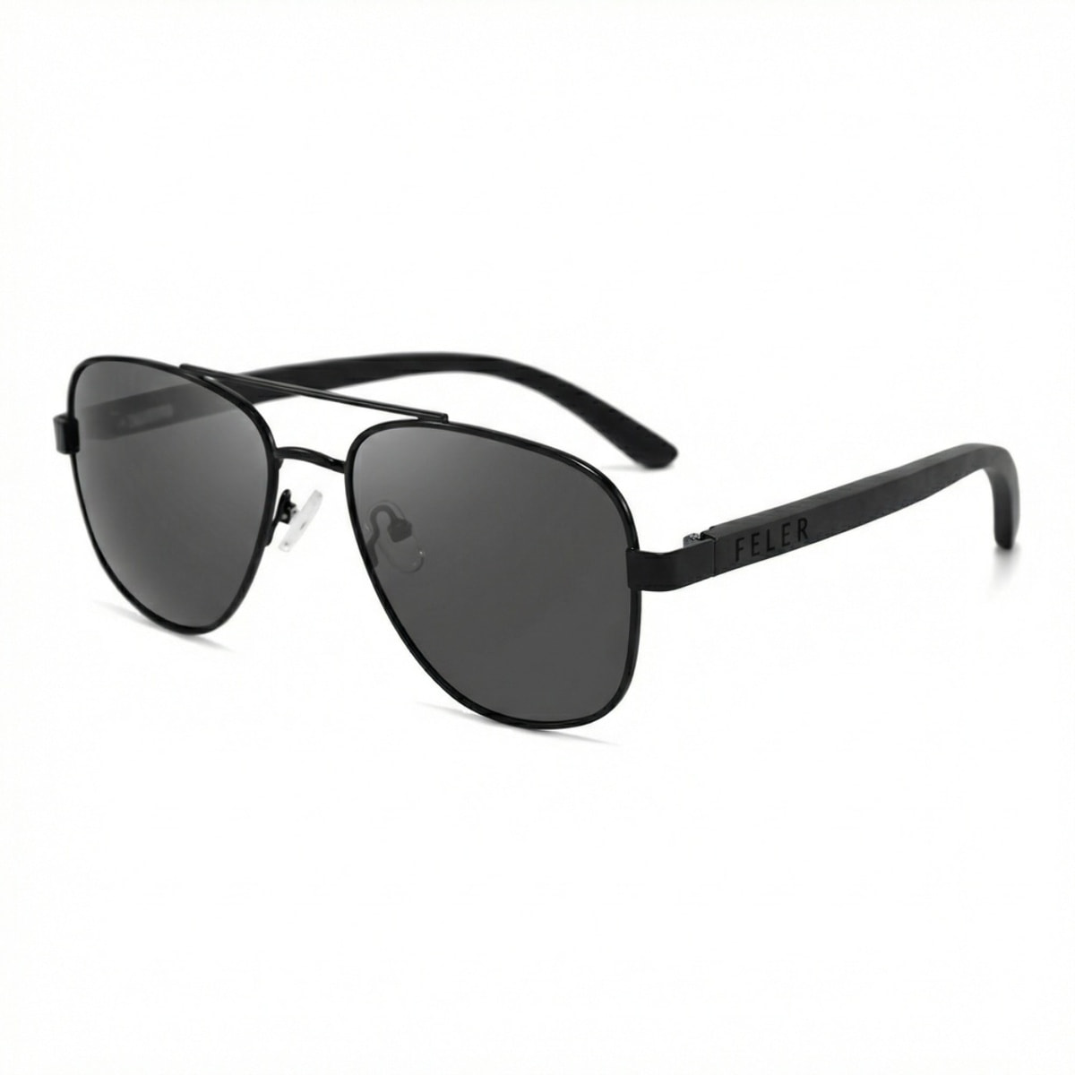 Gafas de Sol Feler 1717-1 Polarizadas de Madera Unisex 57 mm