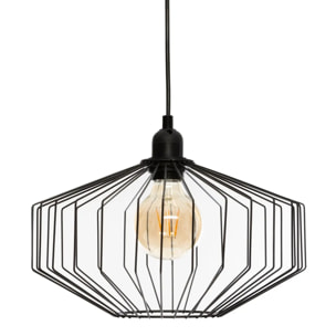 Suspension filaire "Azur" métal noir D31cm