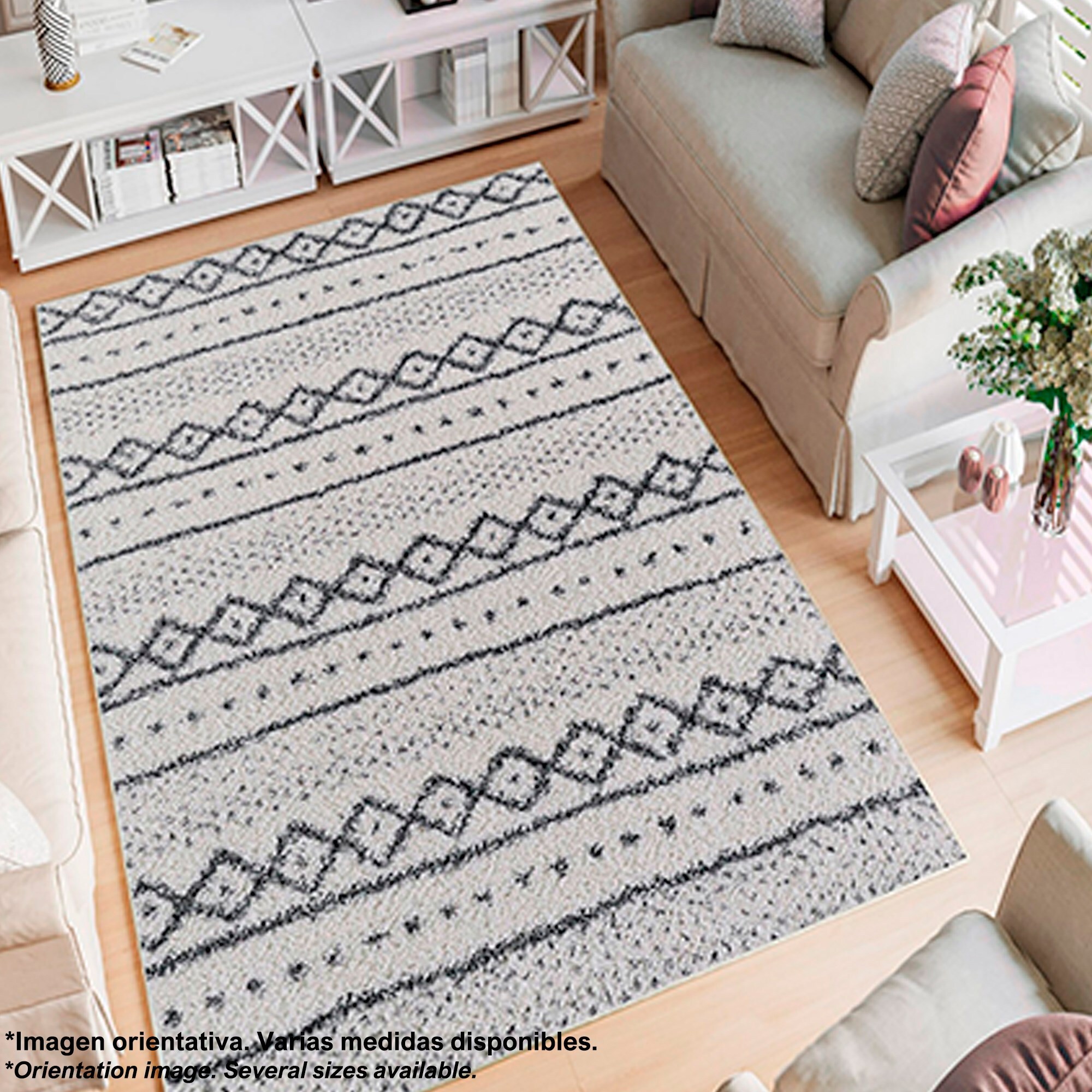 Alfombra de Poliester estampada 120 x 180cm