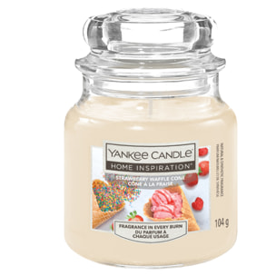 SET 3PZ CANDELA IN GIARA PICCOLA STRAWBERRY WAFFLE CONE