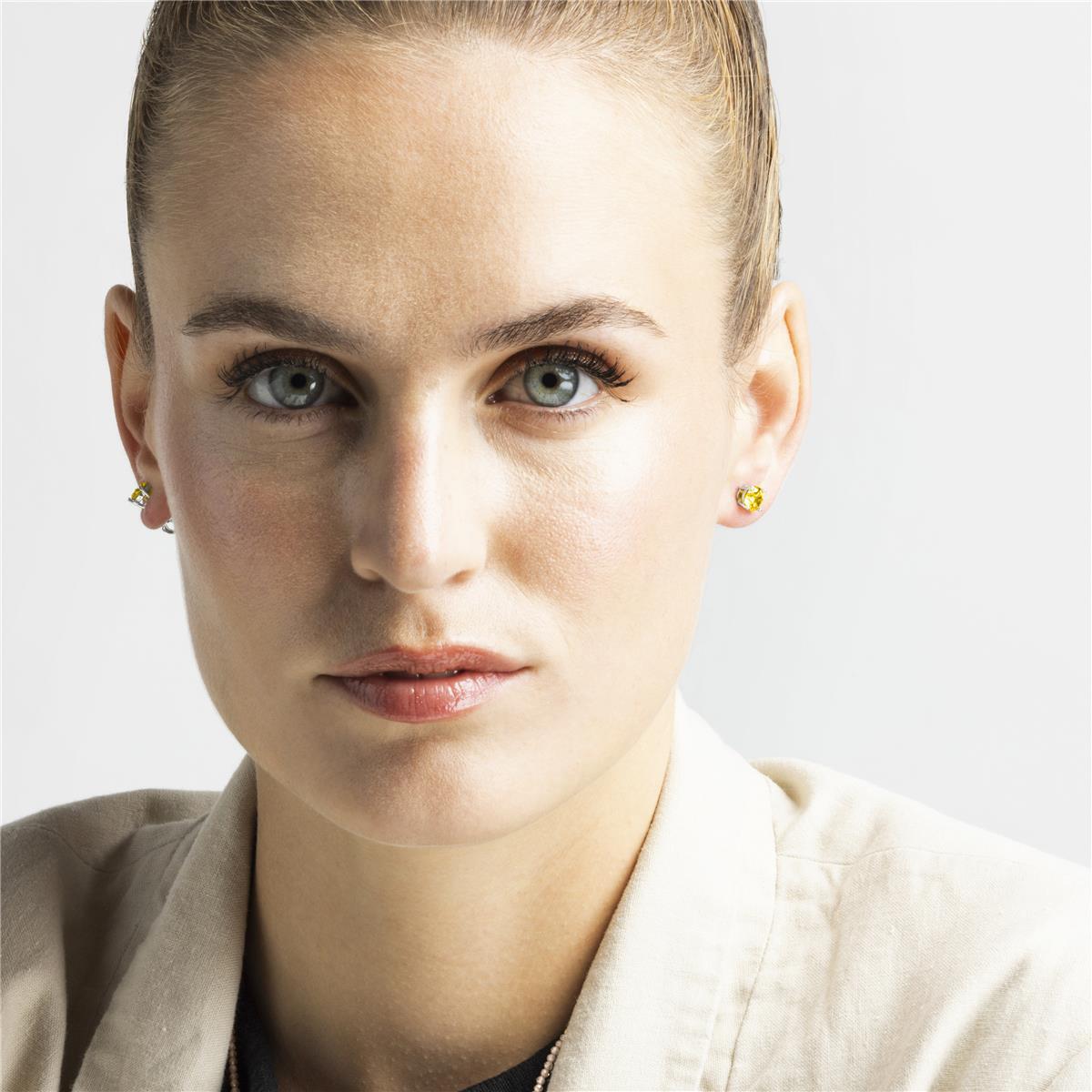 Pendientes Lux by Lux acabadoss en rodio