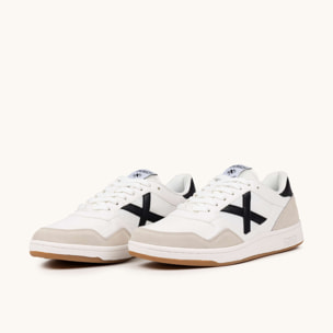 MUNICH ARROW 79 Zapatilla Urbana de Piel y Ante en Blanco y Gris