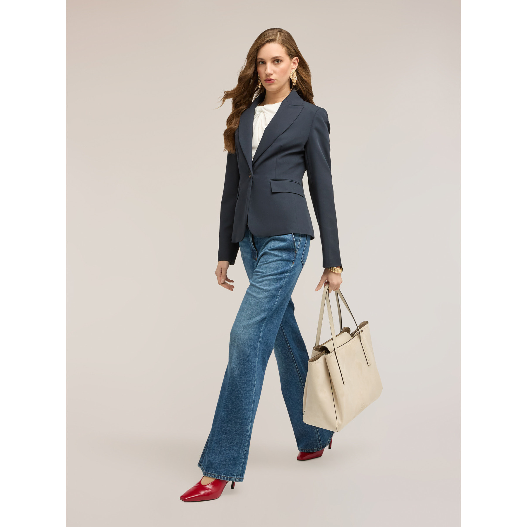Motivi - Blazer monopetto con revers - Blu