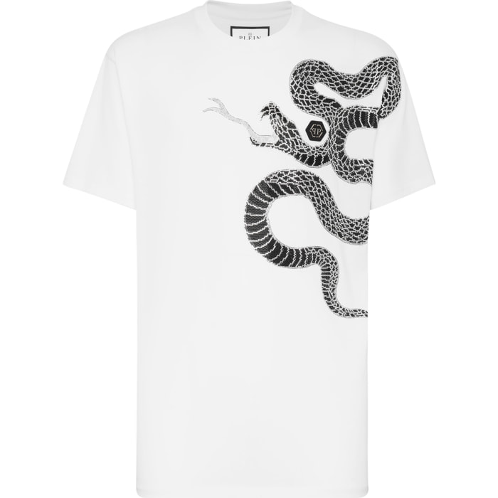 PHILIPP PLEIN T-Shirt Round Neck Ss SNAKE