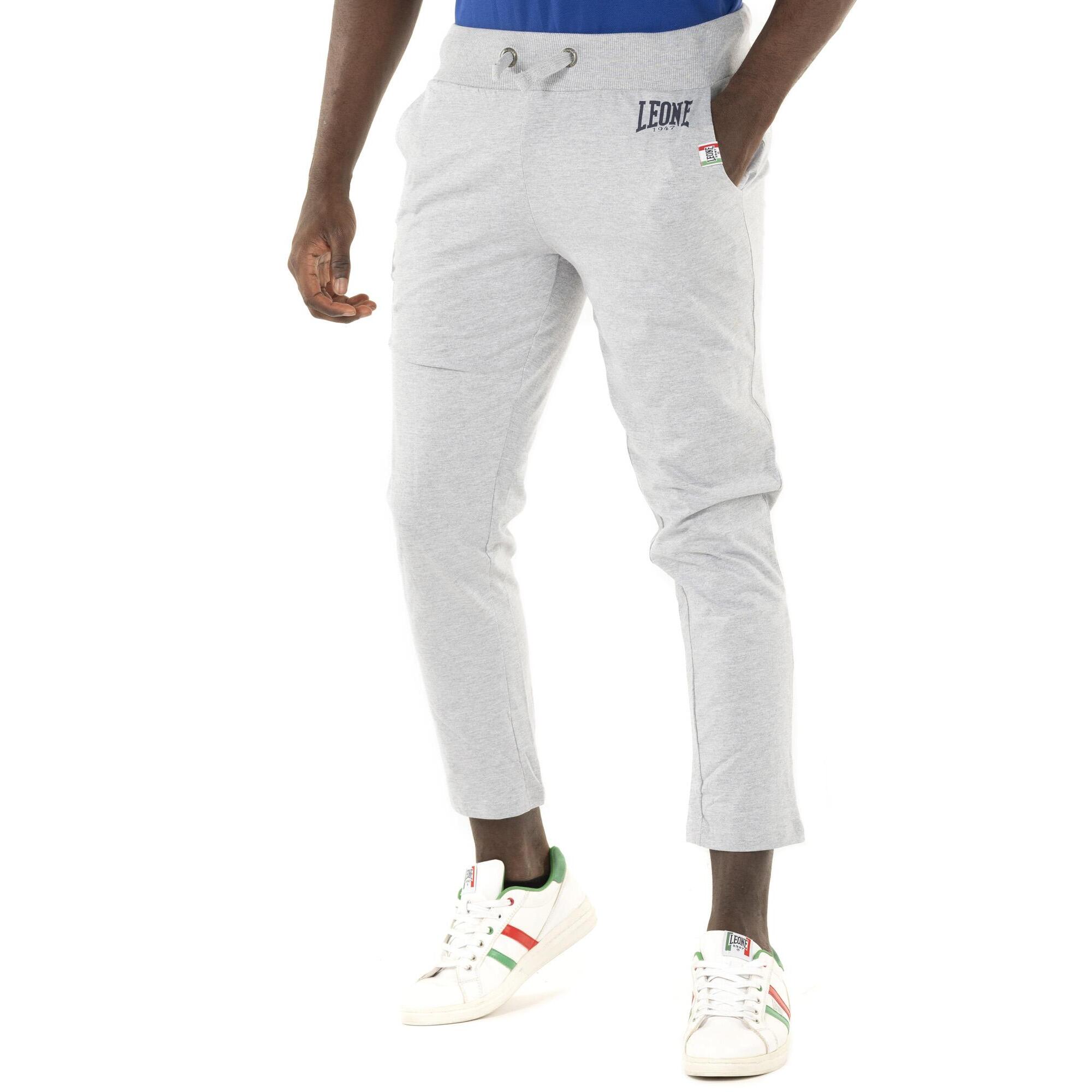 Pantalón de hombre Basic Logo recto de punto grueso