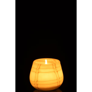 J-Line photophore Fuzzy - verre - blanc/vert