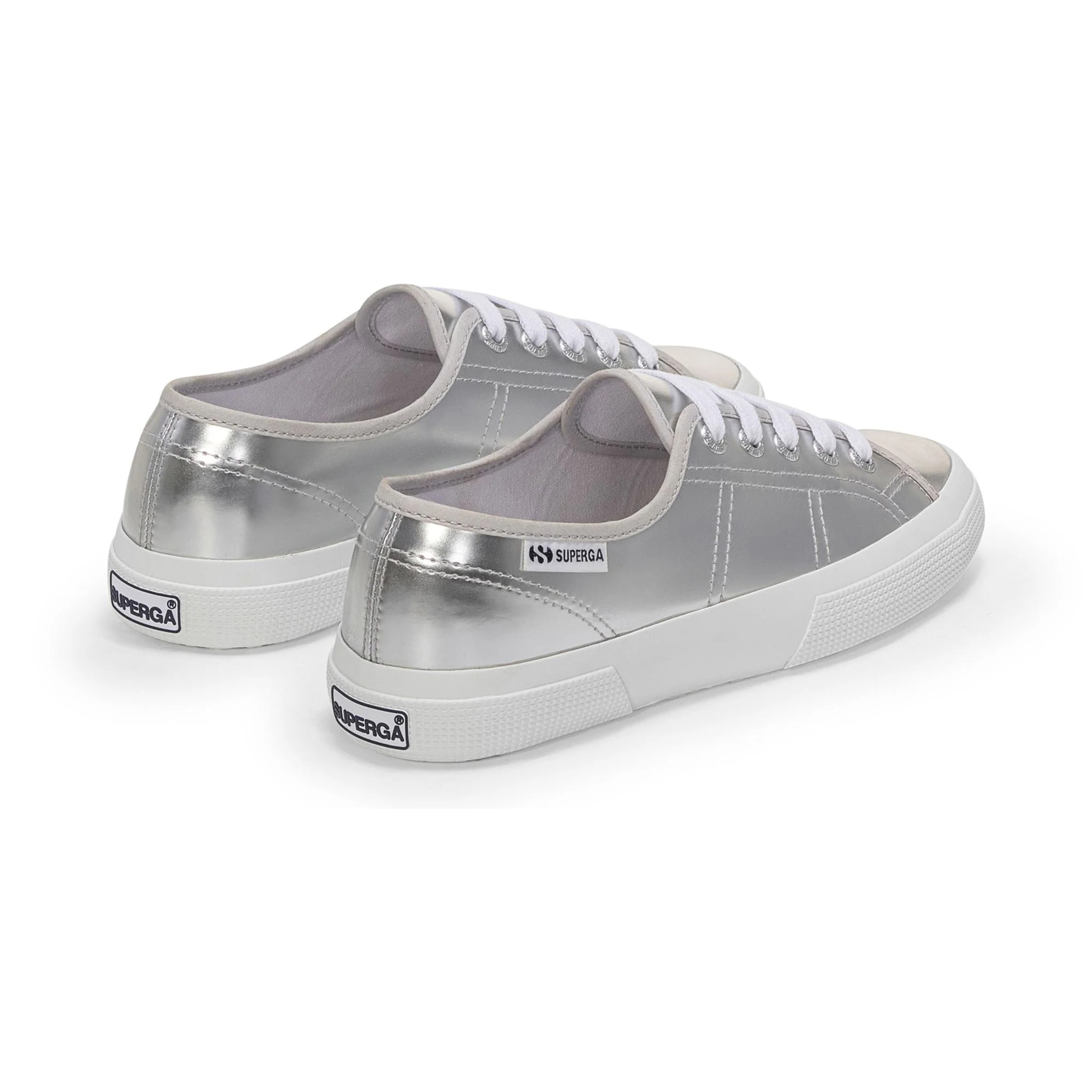 Le Superga Donna Grigio 3750 Mirror Synthetic Material Leggera