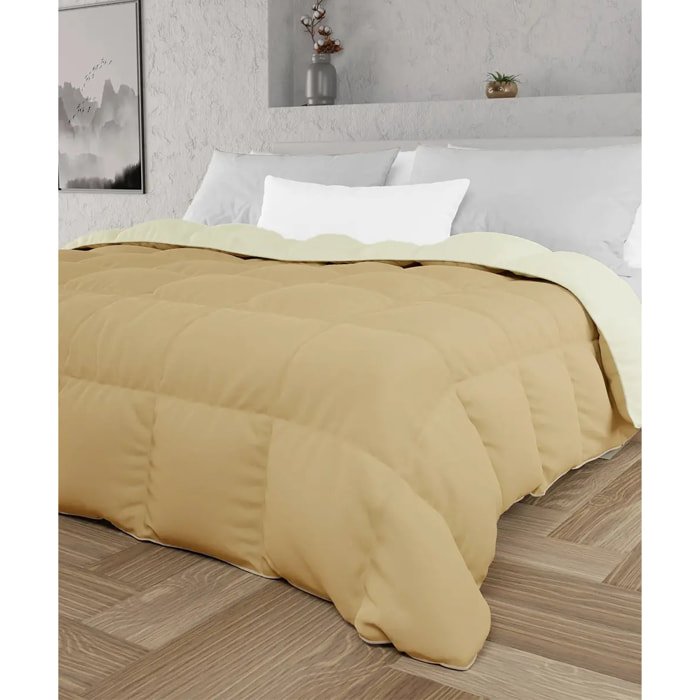 Piumino double face invernale Panna Beige in poliestere