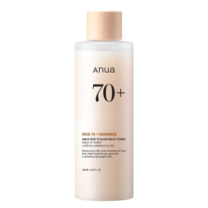 Rice 70 Glow Milky Toner - Lotion Tonique Légère et Lactée Hydratation Profonde 250ml