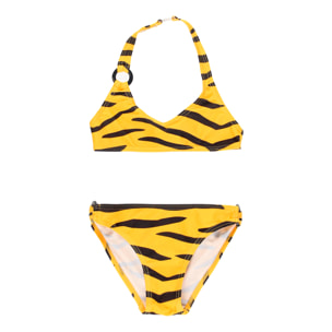 Bikini poliamida animal print de niña