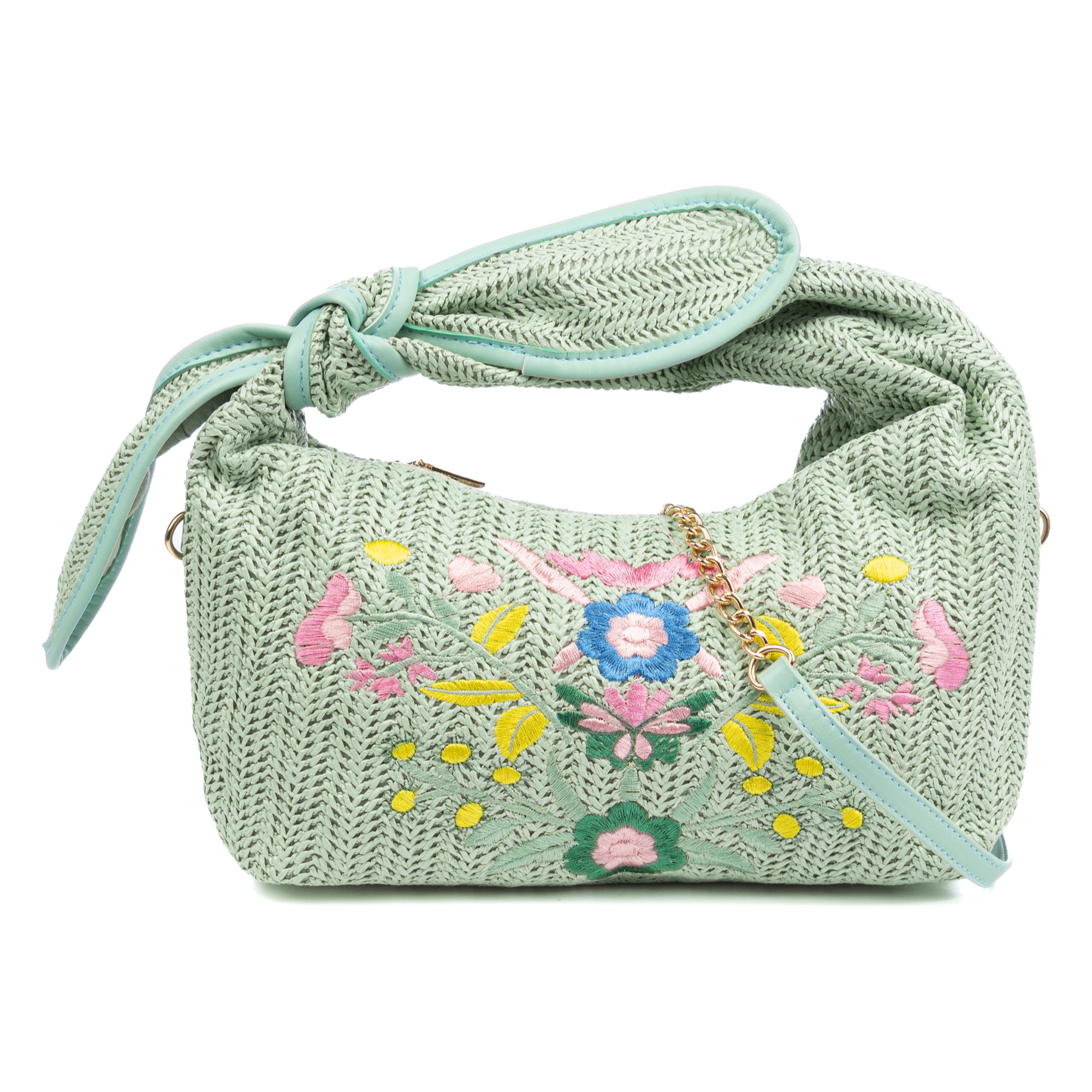 Bisagno Bolso de hombro Mujer. Fabricado en tela y piel sintética PU con diseño de flores.