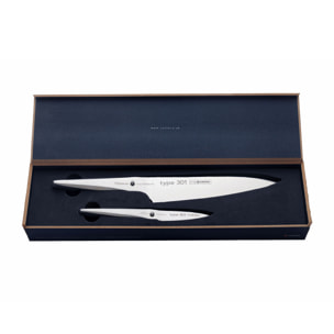 Coffret deux couteaux Type 301 design by F.A. Porsche