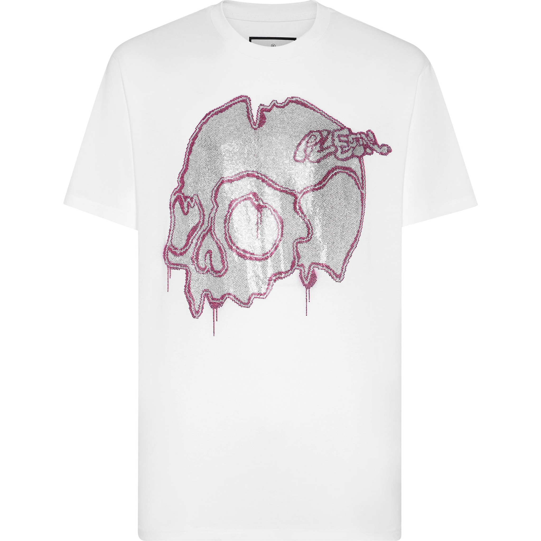 PHILIPP PLEIN Camiseta de cuello redondo y manga corta SKULL