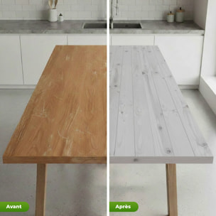 Rouleau adhésif bois blanc-gris au mètre - Autocollants Revêtement Adhésif Cuisine Meubles Salle de bain