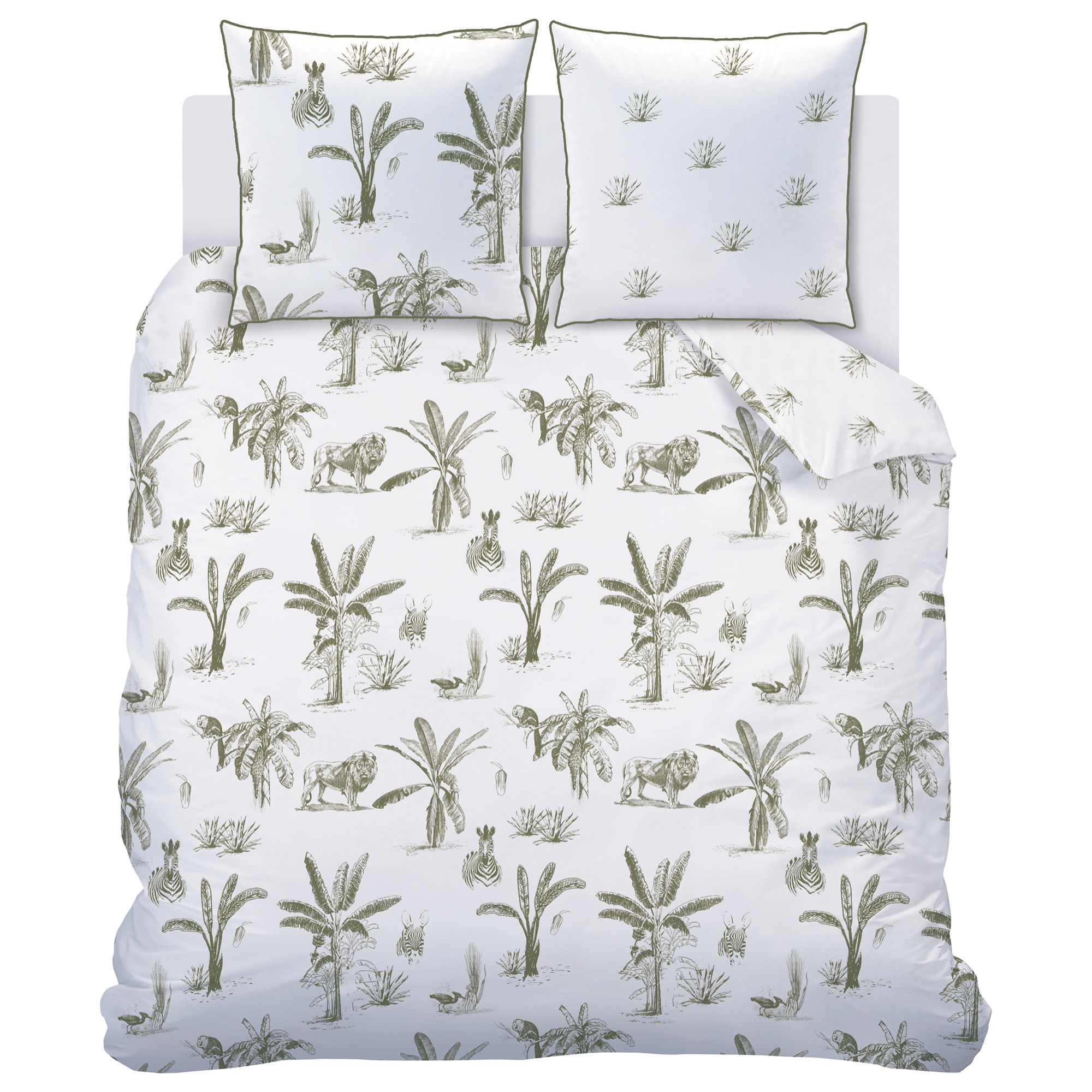 Parure de lit imprimée 100% coton, SAFARI