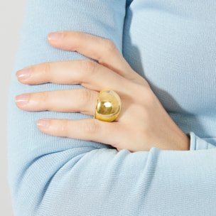 Anillo Sydepo acabado oro amarillo 18k