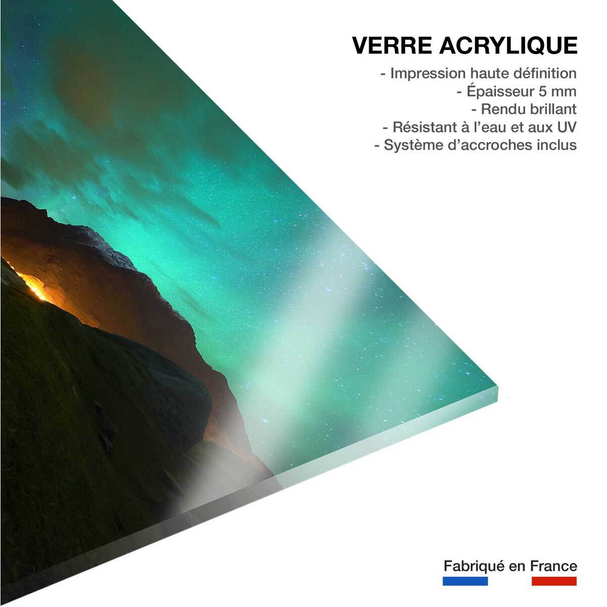 Tableau norvège aurore boréale Tableau plexiglas