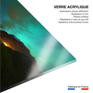 Tableau norvège aurore boréale Tableau plexiglas