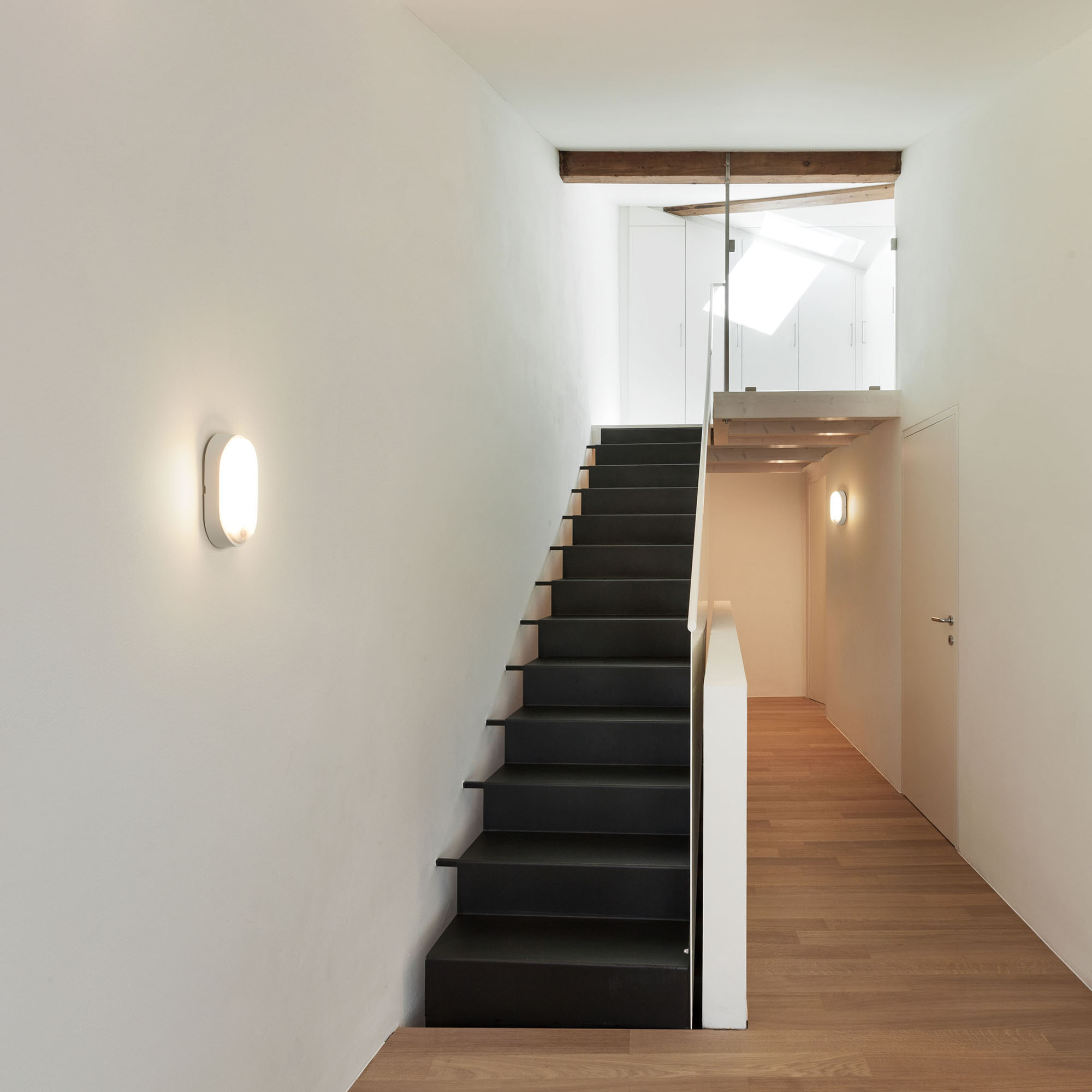 REX (2uds) Aplique Exterior LED con Haz de Luz Modulable IP54 Luz LED Blanco Cálido 3000K 5.2W y 244lm Gris Urbano