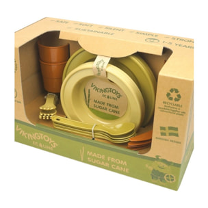 EARTH COLORS DINNING SET - 4 PEOPLE - JUEGO DOMÉSTICO