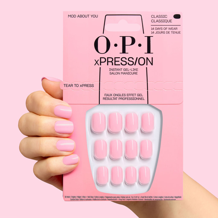 xPRESS-ON - Mod About You - Faux ongles réutilisables, effet gel - OPI