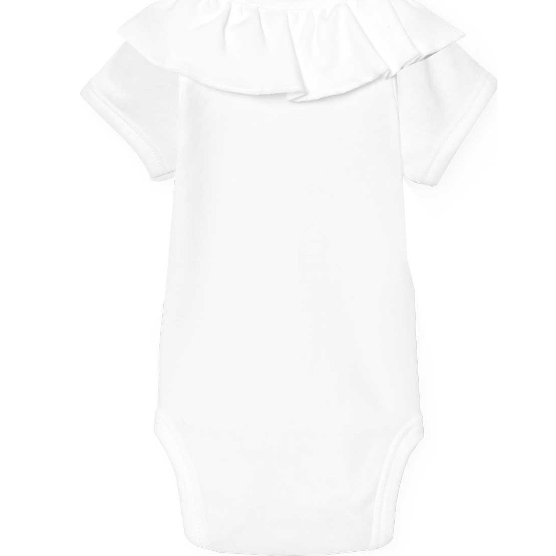 Body bebé manga corta cuello volante