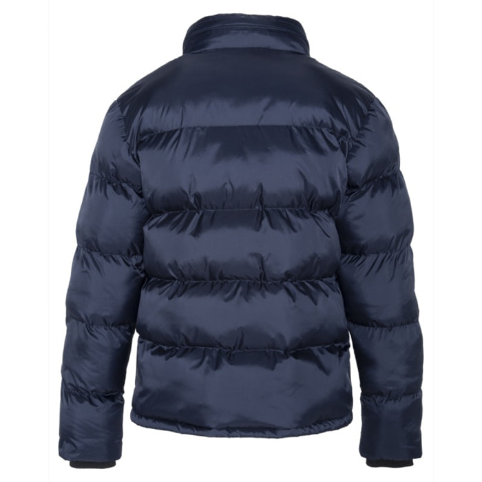 IDAHO SIMPLE PADDED JACKET W/ SCHOTT NYC CHEST EMBROIDERY  100% NYLON Blu