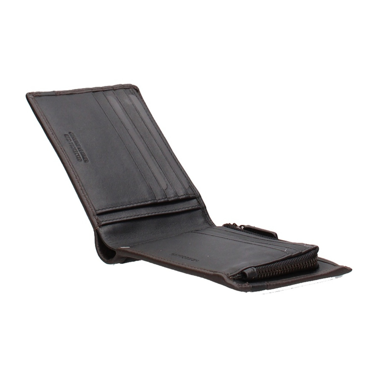 Portafoglio uomo in vera pelle - Modello Bronzo - Casual - 9.5 x 13.0 x 2.5 cm