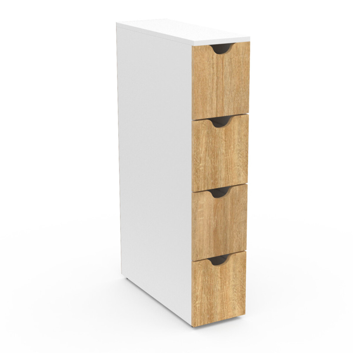 Meuble d'appoint 4 tiroirs avec roulettes