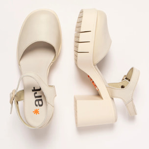 Sandalias con tacón 1991 NAPPA CREAM / EIVISSA color Cream