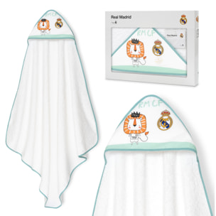 Capa de Baño 1X1 Real Madrid Leon Escudo Bco/Verde