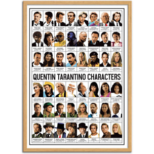 Affiche - Quentin Tarantino characters - Olivier Bourdereau