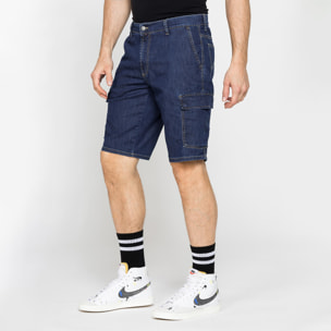 BERMUDA TASCONATO IN DENIM LEGGERO ELASTICIZZATO 9 oz.