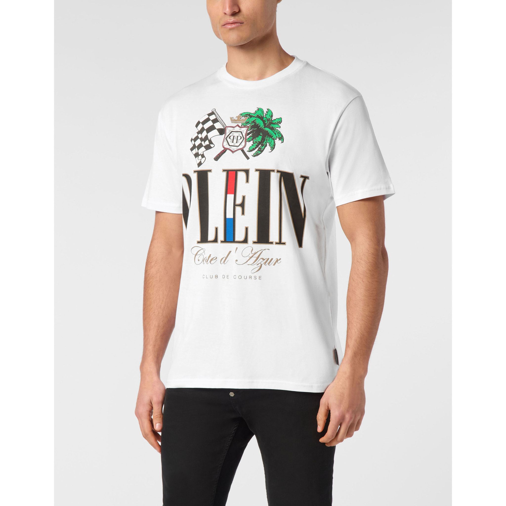 PHILIPP PLEIN T-Shirt Round Neck D AZUR