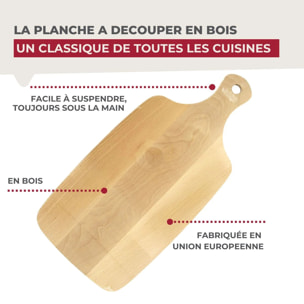 Ensemble de 2 Planches à découper en bois 38 x 18 cm Fackelmann Wood Edition