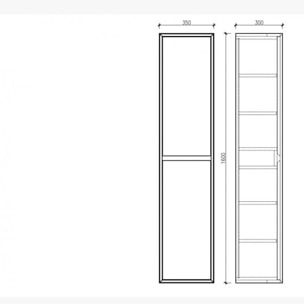 Ensemble de salle de bain 120 cm noir Aquasasso